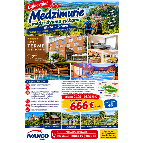 Medzimurie na bycikli  01.06.-06.06.2026